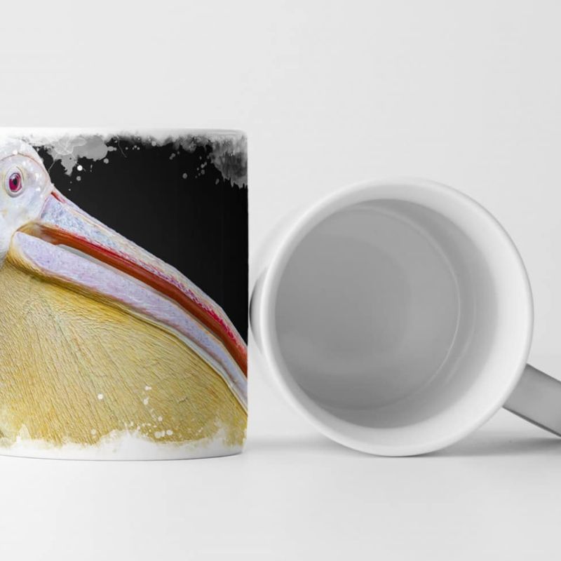 Tasse Geschenk Tierfotografie – Pelikanportrait