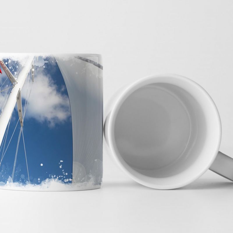 Tasse Geschenk Fotografie – Segelboot Mast