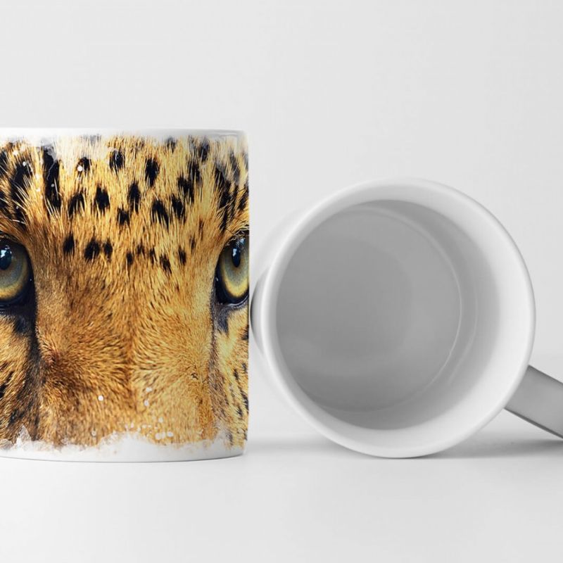 Tasse Geschenk Tierfotografie – Porträt eines Leopards