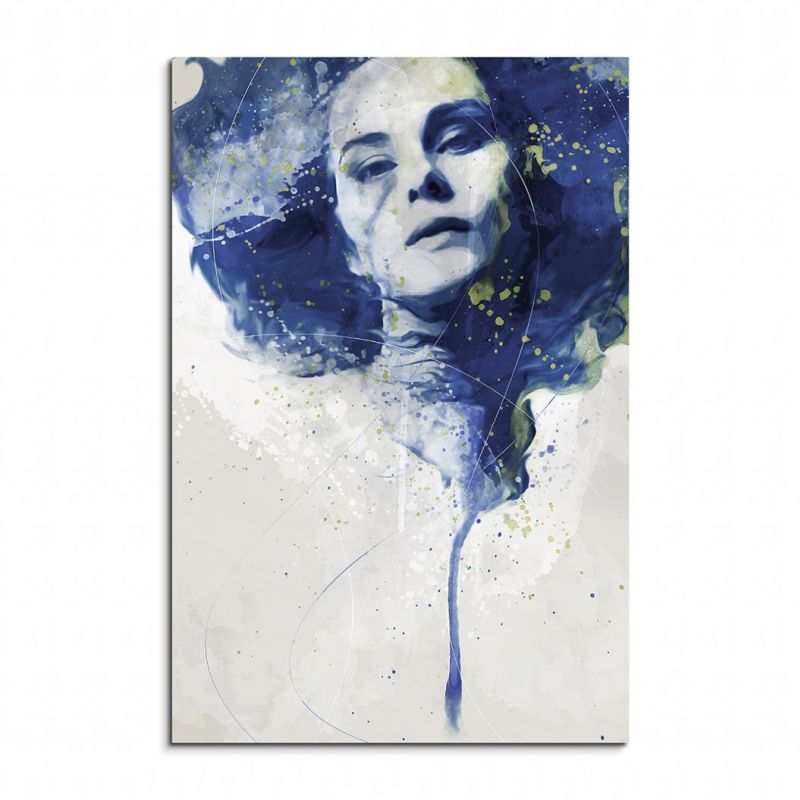 Michelle Dockery II Aqua 90x60cm Wandbild Aquarell Art