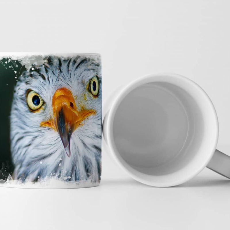 Tasse Geschenk Tierfotografie – Rotmilan im Porträt