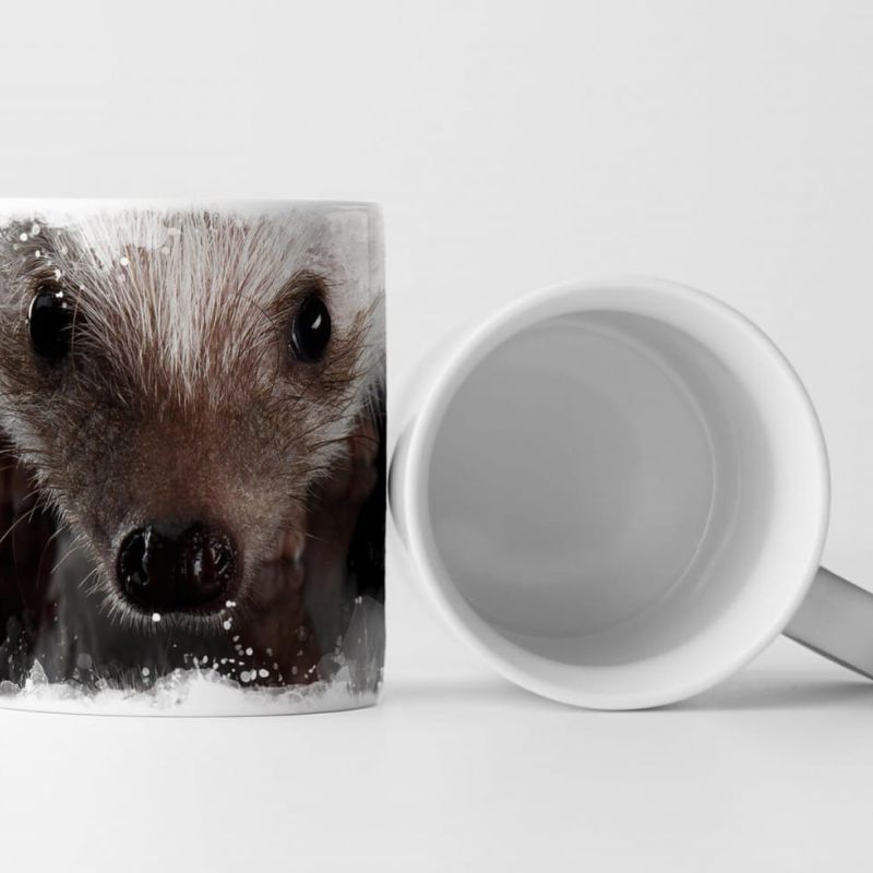 Tasse Geschenk Tierfotografie – Igel im Portrait