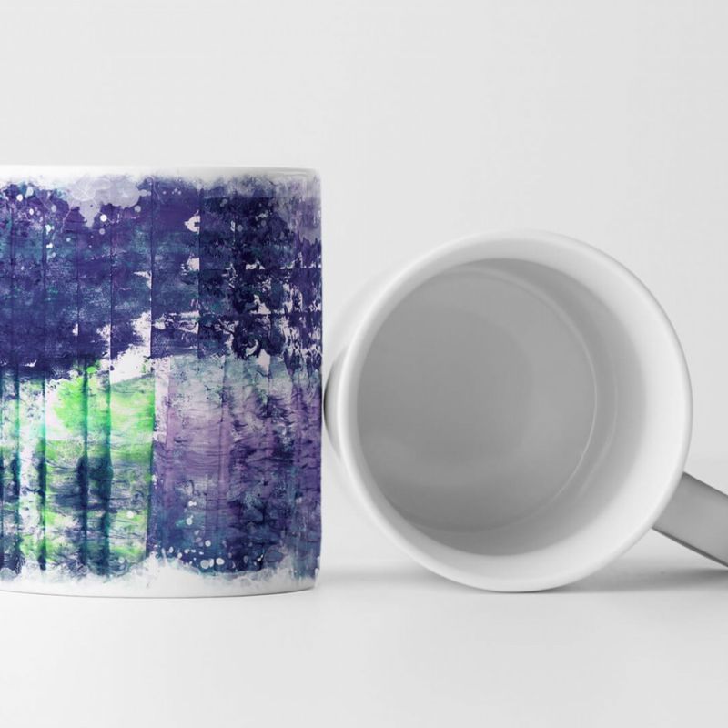 Tasse Geschenk modern abstrakte lila Kunst