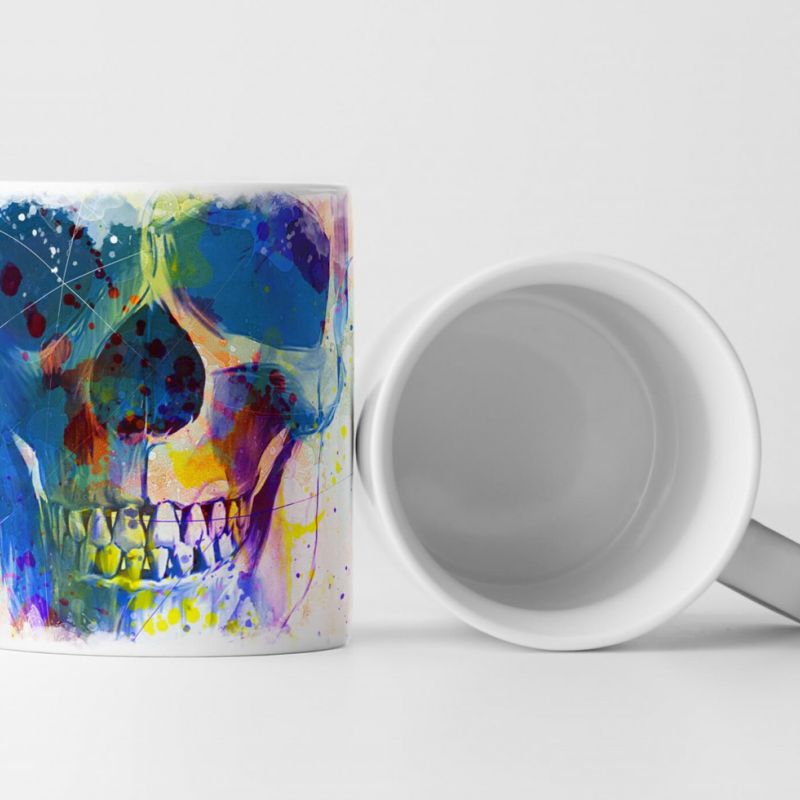 Totenkopf Tasse als Geschenk,  Design Sinus Art