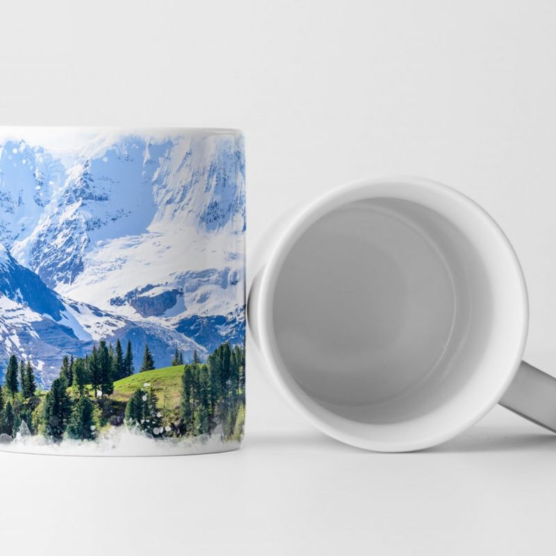 Tasse Geschenk Alpenlandschaft Schweiz