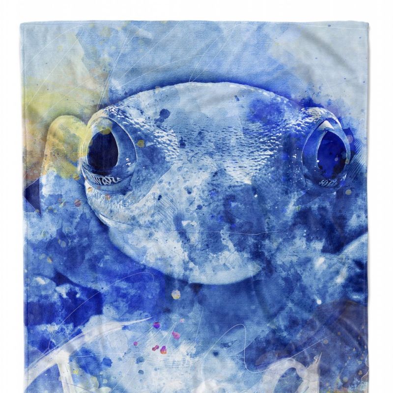 Handtuch Strandhandtuch Saunatuch Kuscheldecke SplashArt Tier Serie Kunstvoll Frog Motiv