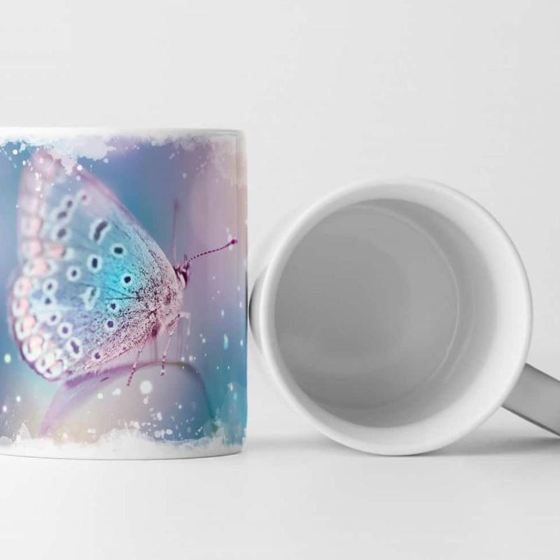 Tasse Geschenk Fotografie – Schmetterling verschwommener Hintergrund