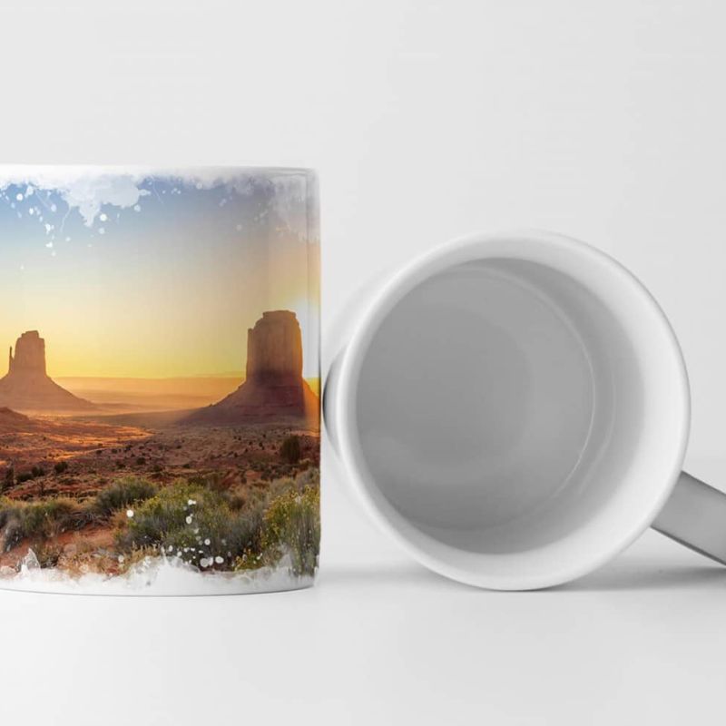 Tasse Geschenk Landschaftsfotografie – Monument Valley im Zwielicht USA