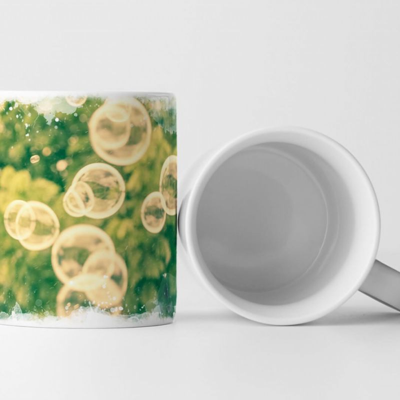 Tasse Geschenk Künstlerische Fotografie – Seifenblasen in der Frühlingsluft