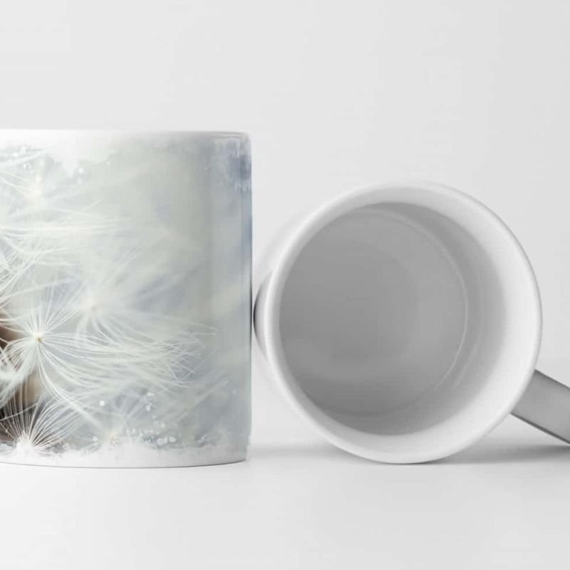 Tasse Geschenk Naturfotografie – Pusteblume Nahaufnahme