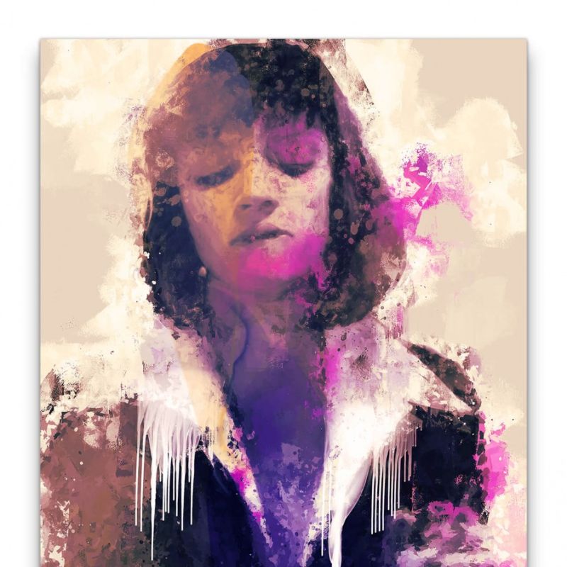 Pulp Fiction Uma Thurman Abstrakt Kunst Kult Kultfilm 60x90cm Leinwandbild