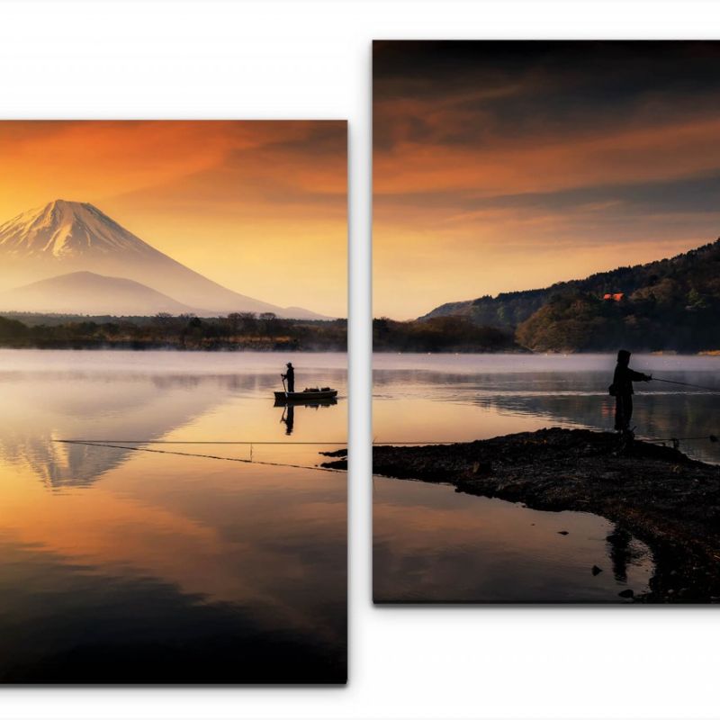 Japan Berg Wandbild in verschiedenen Größen