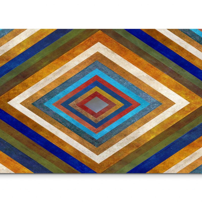 120x80cm Wandbild Hintergrund Geometrie Tunnel abstrakt bunt