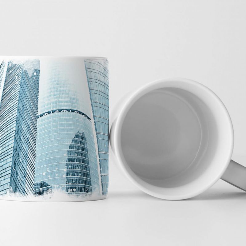 Tasse Geschenk Architekturfotografie – Gläserne Bürogebäude