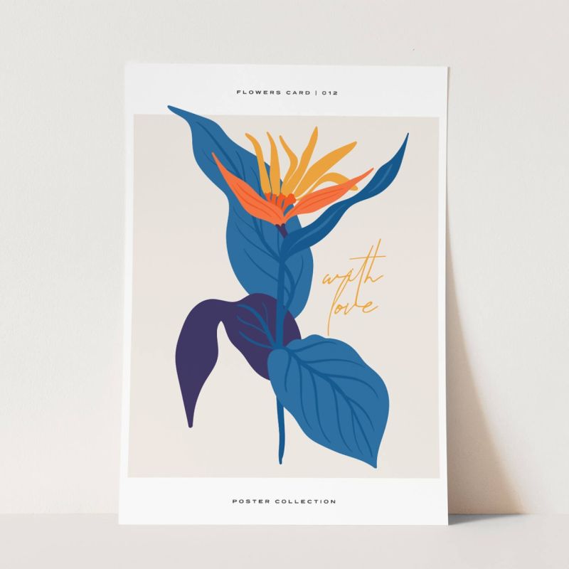 Botanica Wunderschöne Blumen Illustration Dekorativ Modern Farbenfroh