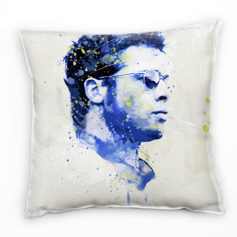 Brad Pitt IV Deko Kissen Bezug 40x40cm für Couch Sofa Lounge Zierkissen