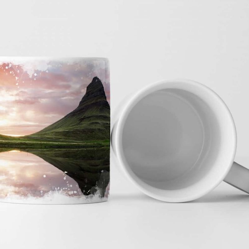 Tasse Geschenk Landschaftsfotografie – Isländische Gebirgslandschaft