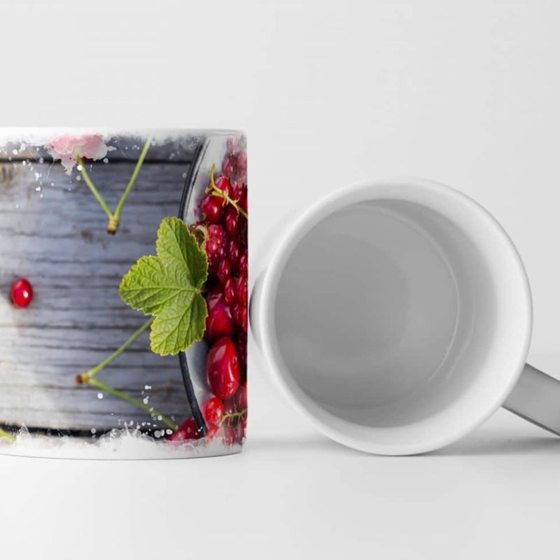 Tasse Geschenk Fotografie – Obstschale mit roten Früchten