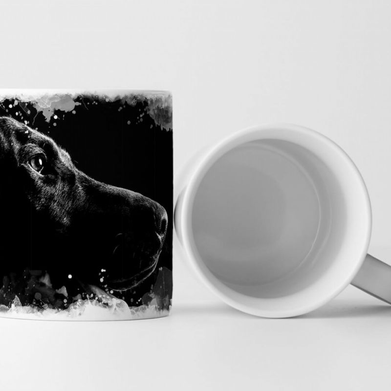 Tasse Geschenk Tierfotografie – Männlicher Dobermann