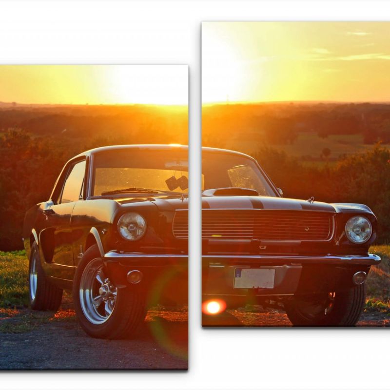 Ford Mustang 1966 Wandbild in verschiedenen Größen