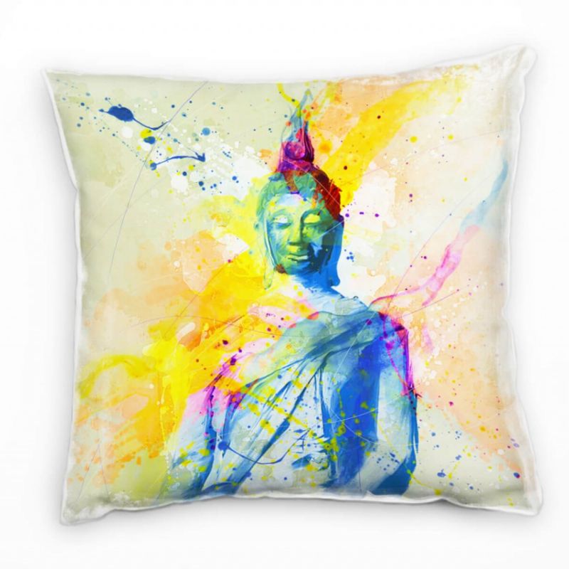 Buddha I Deko Kissen Bezug 40x40cm für Couch Sofa Lounge Zierkissen