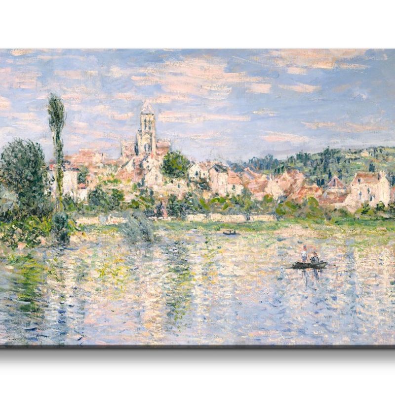 Remaster 120x60cm Claude Monet Impressionismus weltberühmtes Wandbild Vétheuil in Sommer Zeitlos