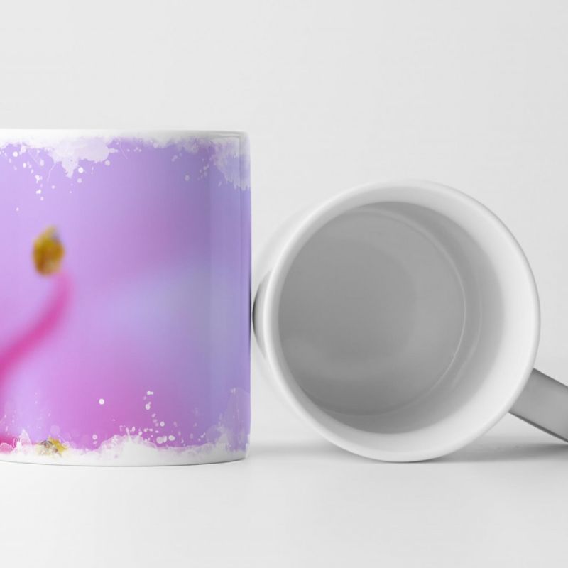 Tasse Geschenk Makro Blüte in rosa