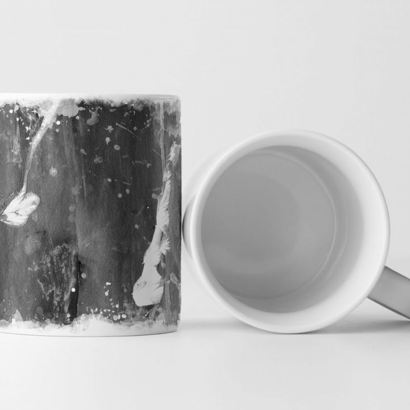 Tasse Geschenk abstrakte Kunst Betonoptik