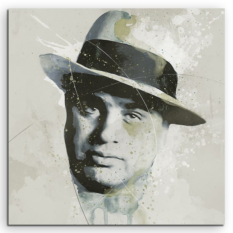 Al Capone Aqua 60x60cm Aqua Art Wandbild