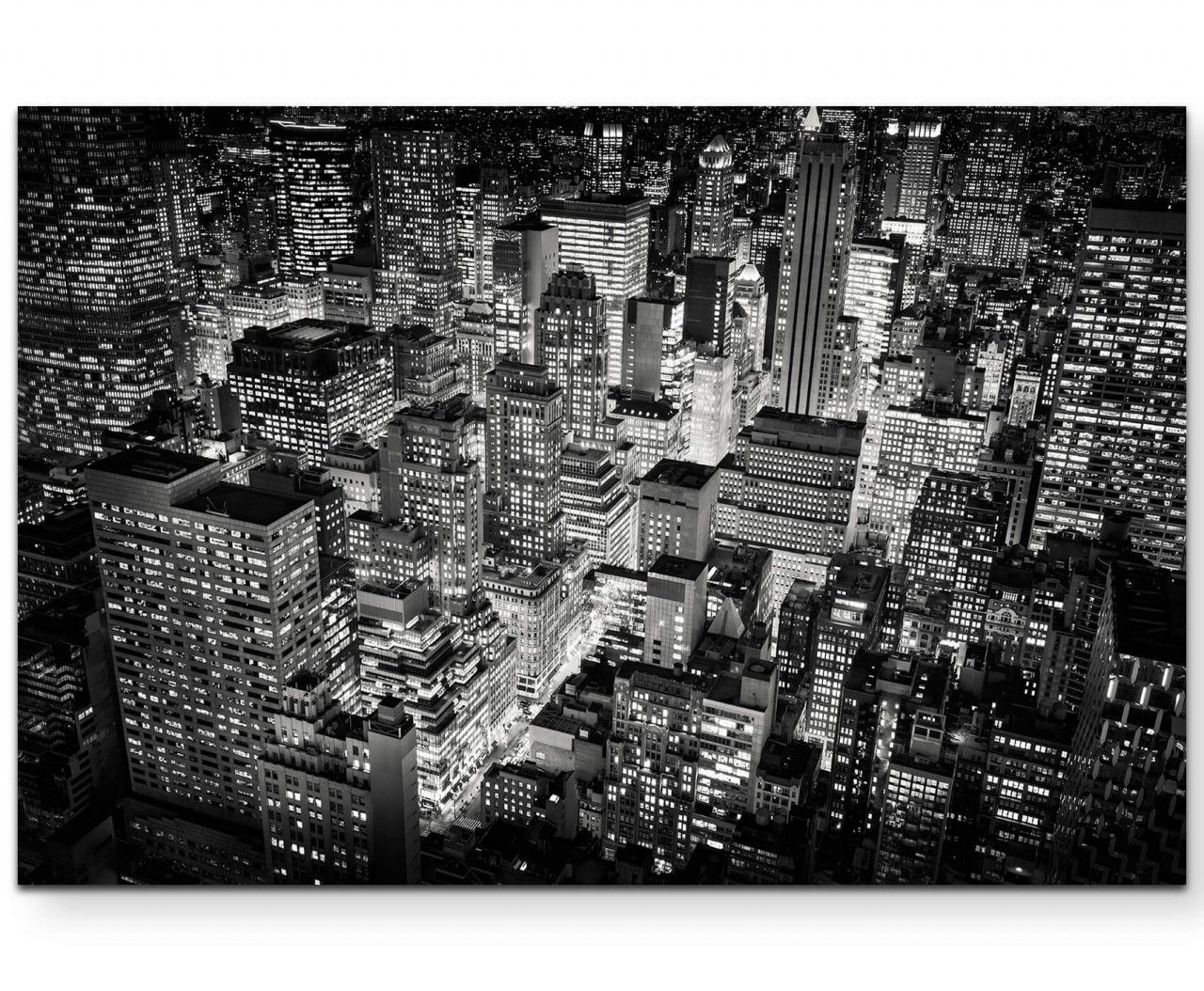 New York City bei Nacht – Leinwandbild