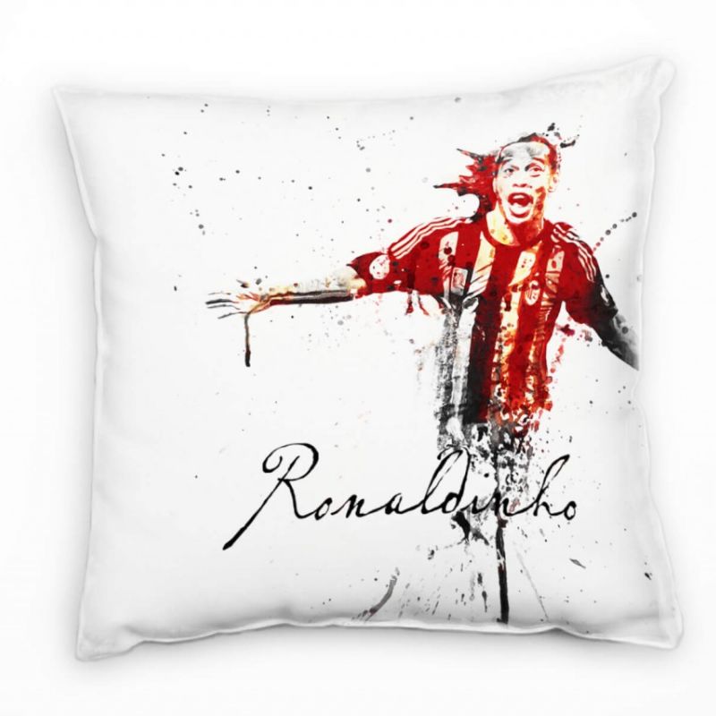 Ronaldinho III Deko Kissen Bezug 40x40cm für Couch Sofa Lounge Zierkissen