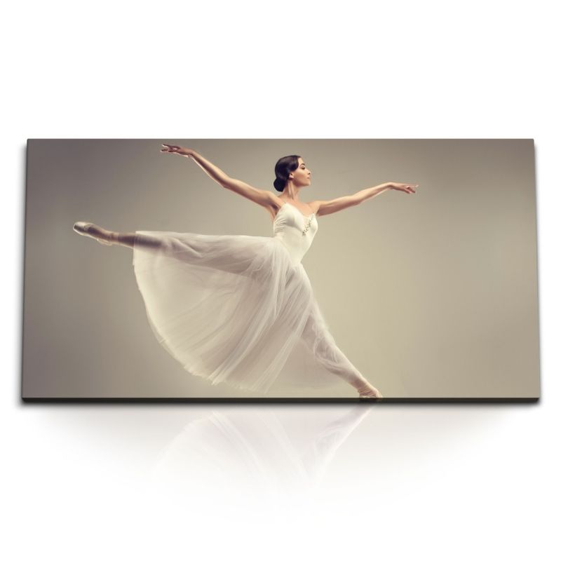 Kunstdruck Bilder 120x60cm Ballerina Ballett junge Tänzerin Klassik