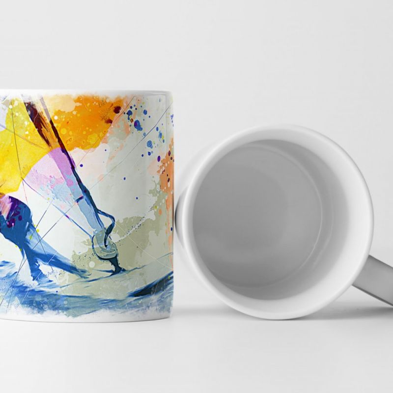 Windsurfer III Tasse als Geschenk,  Design Sinus Art