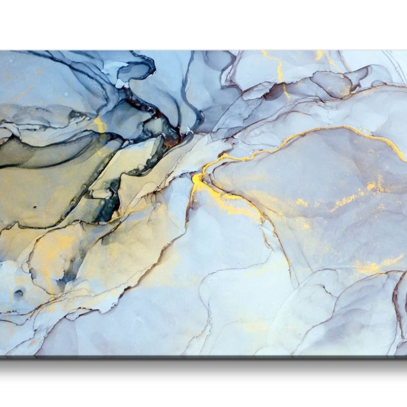 Leinwandbild 120x60cm Abstrakt Dekorativ Fluid Modern Kunstvoll