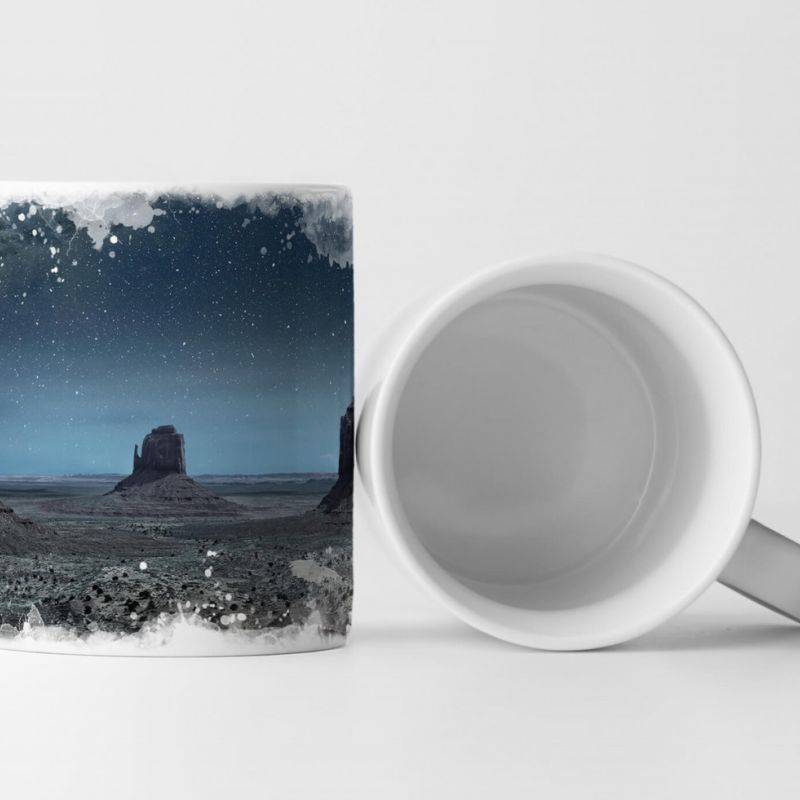 Tasse Geschenk Naturfotografie – Monument Valley bei Nacht