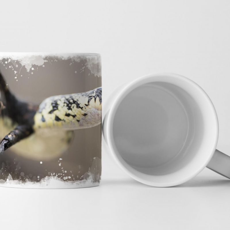 Tasse Geschenk Gelbgrüne Zornnatter – Tierfotografie