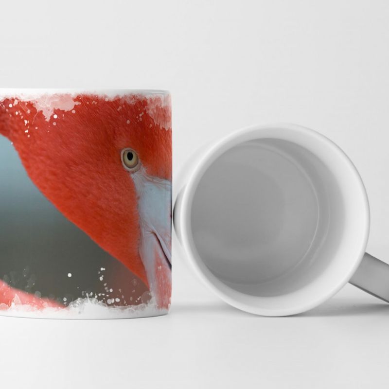 Tasse Geschenk Flamingokopf