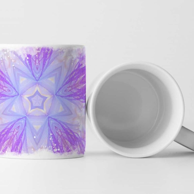 Tasse Geschenk Kaleidoskop Muster – Anemonen im Wasser