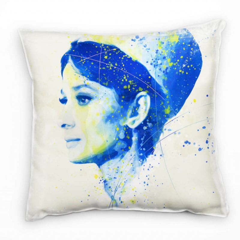 Audrey Hepburn VIII Deko Kissen Bezug 40x40cm für Couch Sofa Lounge Zierkissen