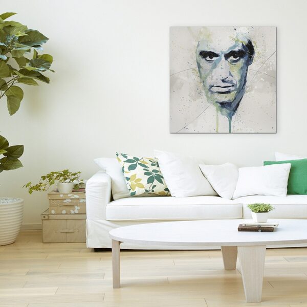 full Al Pacino Scareface Aqua 60x60cm ROOM 1280x1280