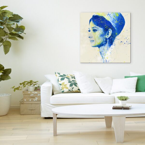 full Audrey Hepburn III Aqua 60x60cm ROOM 1280x1280