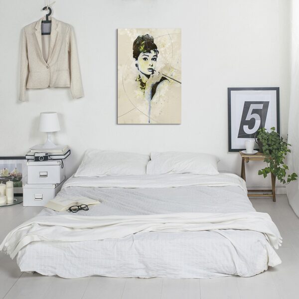 full Audrey Hepburn II Aqua 90x60cm ROOM 1280x1280