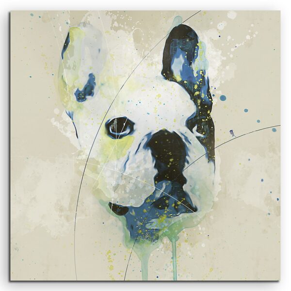 full French Bulldog Aqua 60x60cm FRONT 1280x1280